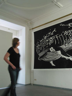 Whale | Linoleum Printings | Works | Silvia Götz