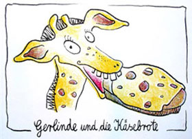 Gerlinde und die Käsebrote | Illustration | Arbeiten | Silvia Götz
