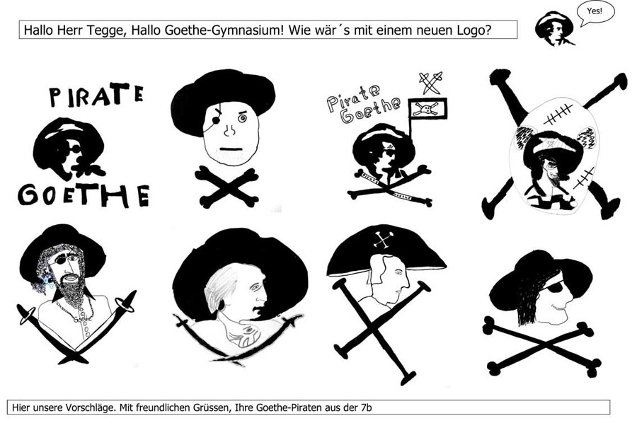 Goethe-Piraten | Kunstunterricht | Arbeiten | Silvia Götz